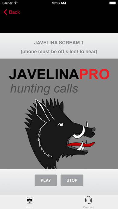 REAL Javelina Calls & Javelina Sounds to use as Hunting Calls App screenshot #1