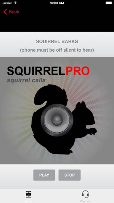 REAL Squirrel Calls and Squirrel Sounds for Hunting! Captura de pantalla de la aplicación