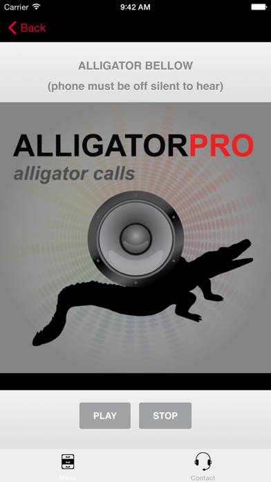 REAL Alligator Calls and Alligator Sounds for Calling Alligators (ad free) BLUETOOTH COMPATIBLE App screenshot #1