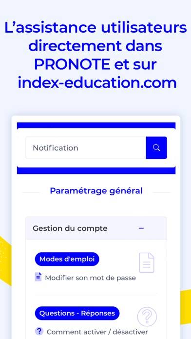 Pronote Capture d'écran de l'application