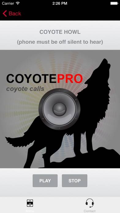 REAL Coyote Hunting Calls - Coyote Calls and Coyote Sounds for Hunting (ad free) BLUETOOTH COMPATIBLE screenshot