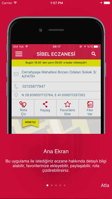 İstanbul Eczane Uygulama ekran görüntüsü #1