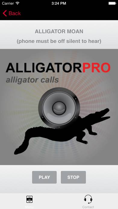 REAL Alligator Calls & Alligator Sounds -ad free- BLUETOOTH COMPATIBLE App screenshot