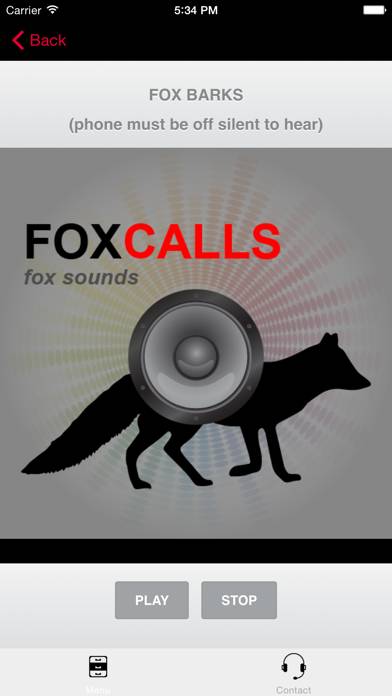 REAL Fox Sounds and Fox Calls for Fox Hunting (ad free) BLUETOOTH COMPATIBLE App screenshot #1