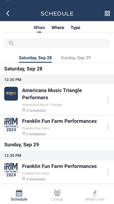 Pilgrimage Festival App screenshot