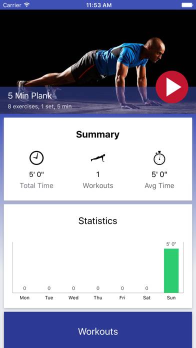 5 Minute Plank Challenge PRO App screenshot #1