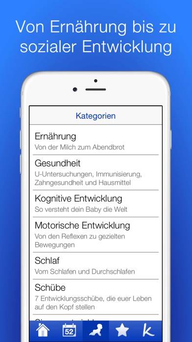 Babyentwicklung im 1. Jahr PRO App-Screenshot