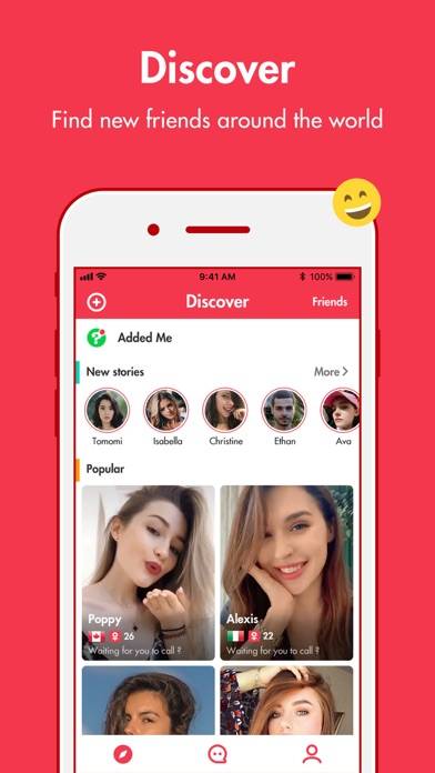 Clipchat- Go live video chat App preview #1