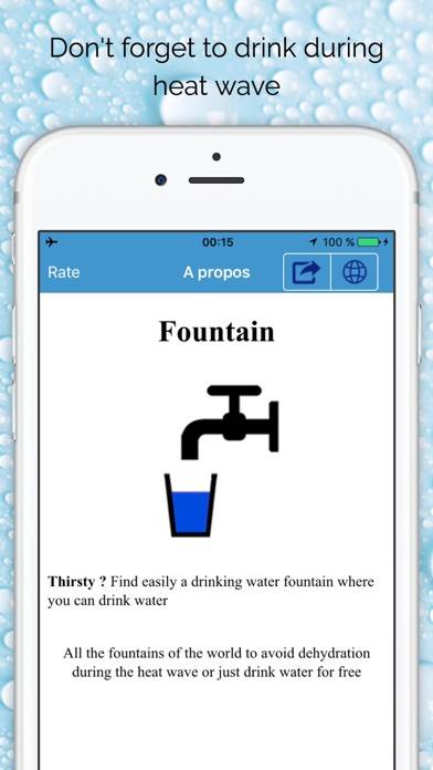Fountains - Find free drinking water in the world screenshot