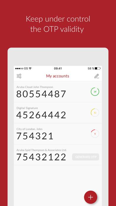 Aruba OTP App screenshot #2