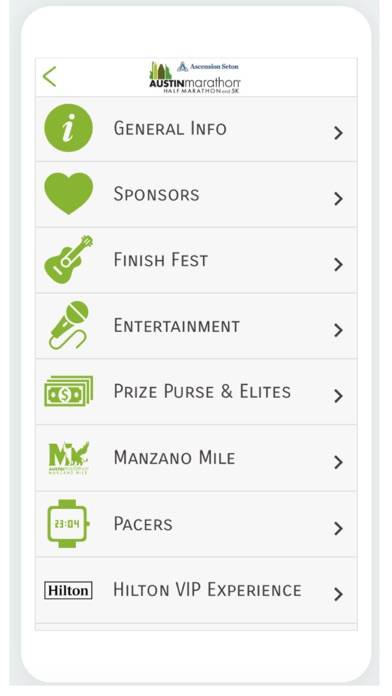 Austin Marathon App screenshot