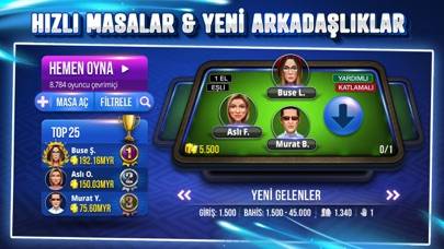 101 Yüzbir Okey Extra game screenshot