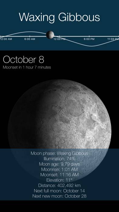 Lunar Phase Widget Schermata dell'app #2