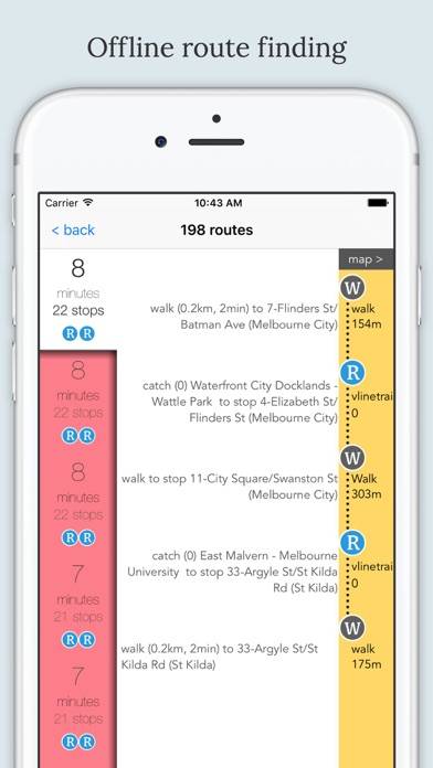 Melbourne Public Transport App screenshot #1