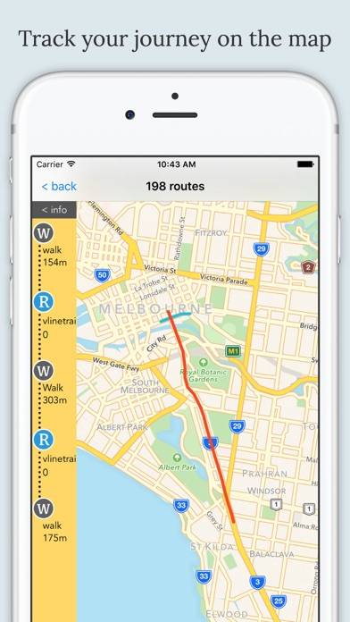 Melbourne Public Transport App screenshot #2
