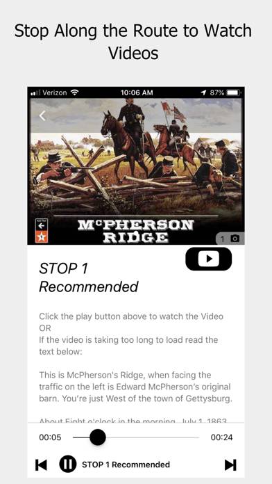 Gettysburg Driving Tour App screenshot