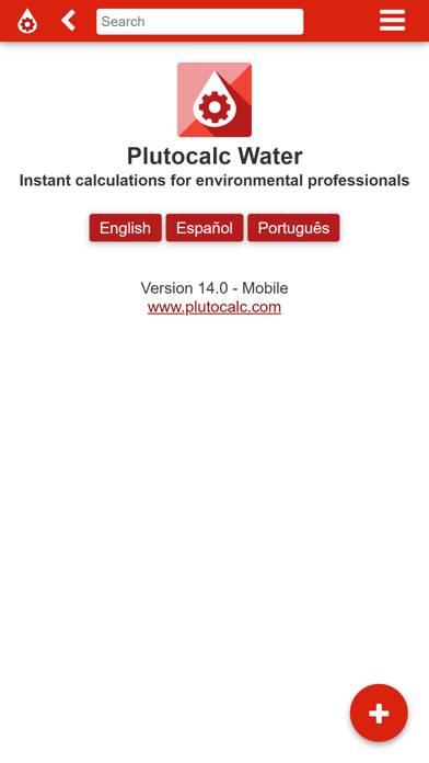 Plutocalc plus Water App screenshot #1