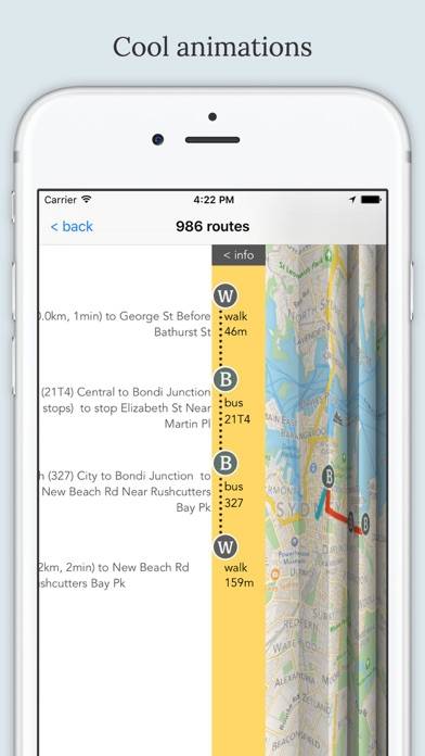 Sydney Public Transport App screenshot