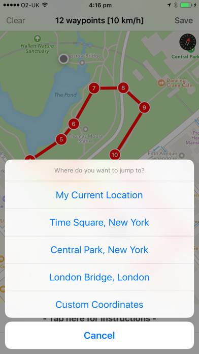 Spoofr  GPS & Location Simulator Schermata dell'app #2