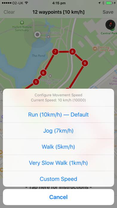 Spoofr  GPS & Location Simulator Captura de pantalla de la aplicación #5