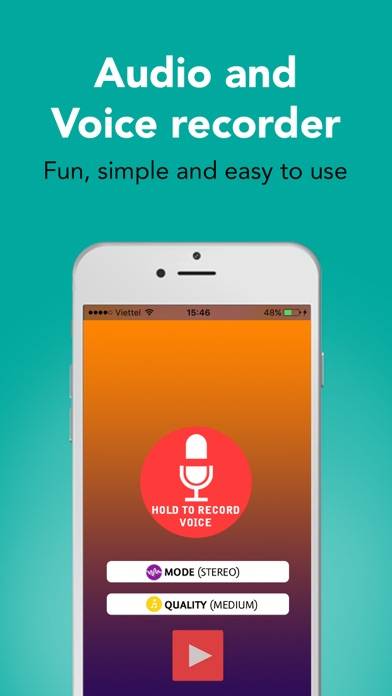 Hi-Q Voice Recorder Pro Captura de pantalla de la aplicación #1
