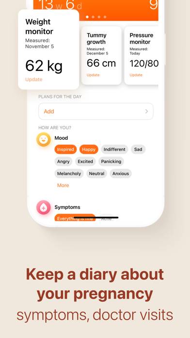 Pregnancy and Due Date Tracker Captura de pantalla de la aplicación #3