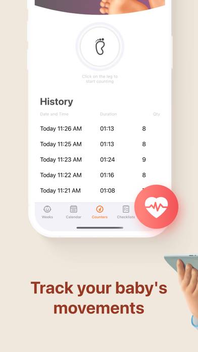 Pregnancy and Due Date Tracker Captura de pantalla de la aplicación #5