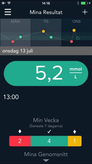 CONTOUR DIABETES app (SE) App skärmdump #2