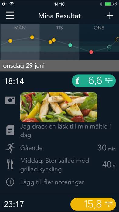 CONTOUR DIABETES app (SE) App skärmdump