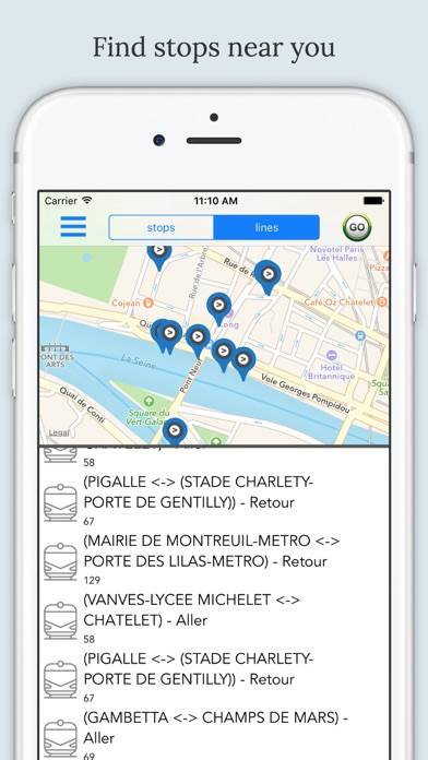 Paris Public Transport App screenshot #4
