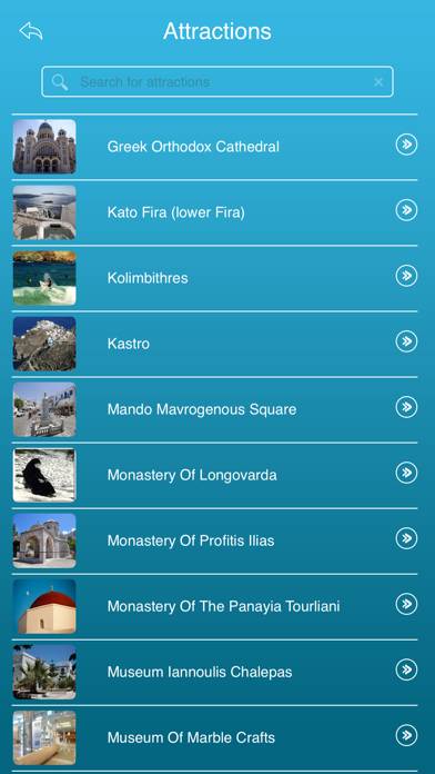 Cyclades Islands Tourism Guide Captura de pantalla de la aplicación #3