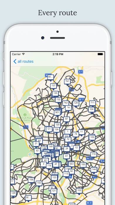 Madrid Public Transport Captura de pantalla de la aplicación #5