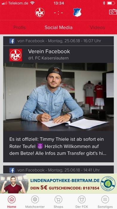 1. FC Kaiserslautern App App-Screenshot #3