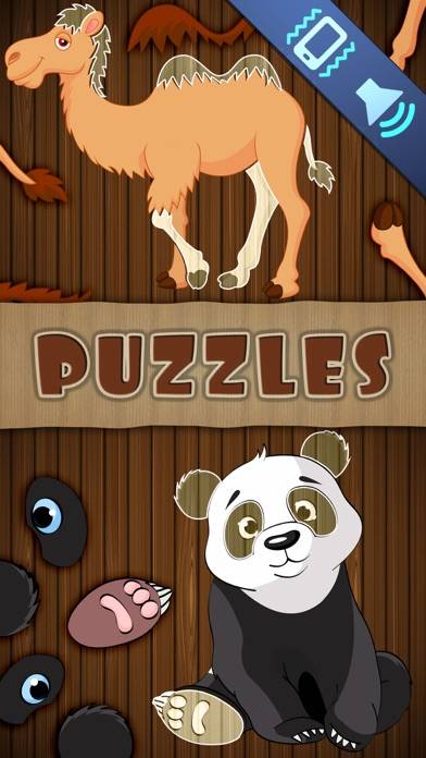 Animal Puzzles Games: little boys & girls puzzle Schermata dell'app #1