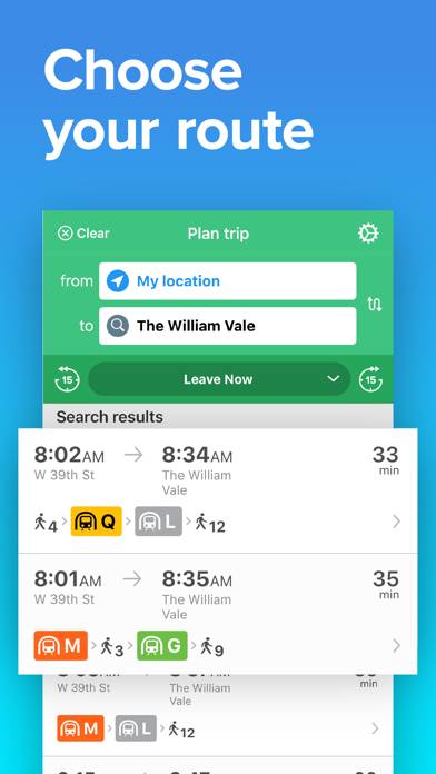 NYC Transit: MTA Bus & Subway App screenshot