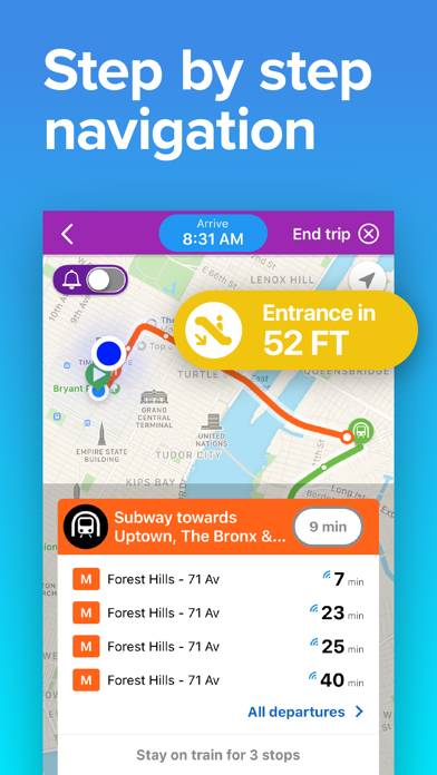 NYC Transit: MTA Bus & Subway App screenshot