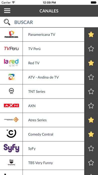 Guía de TV Perú (PE) Captura de pantalla de la aplicación #1
