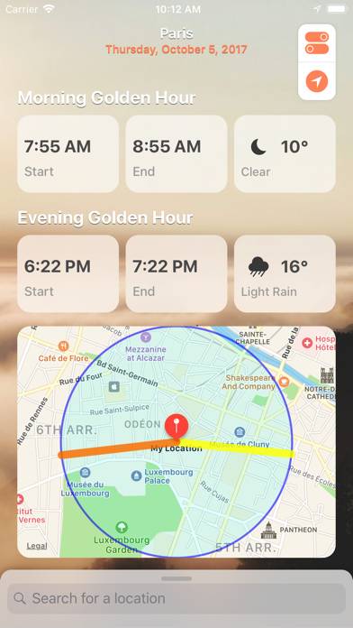 Golden Hour App screenshot #1