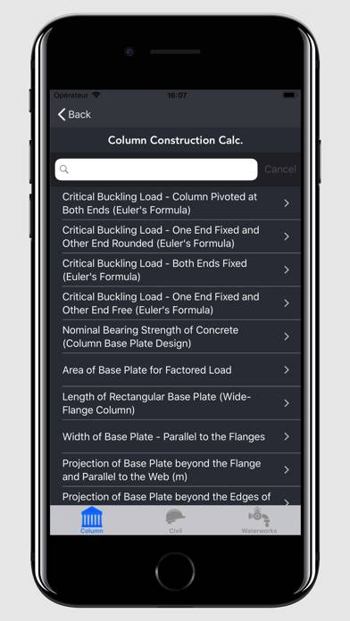 Column Construction Calculator Schermata dell'app #2