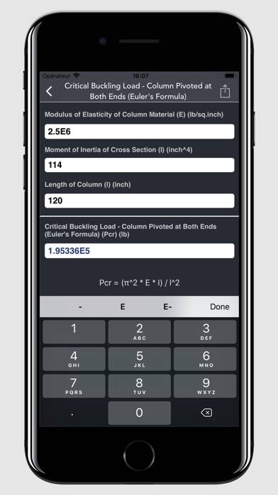 Column Construction Calculator Schermata dell'app #3