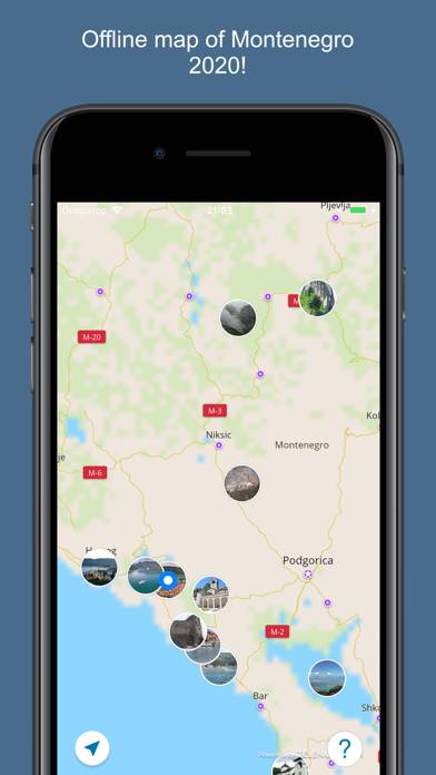 Montenegro 2020 — offline map capture d'écran
