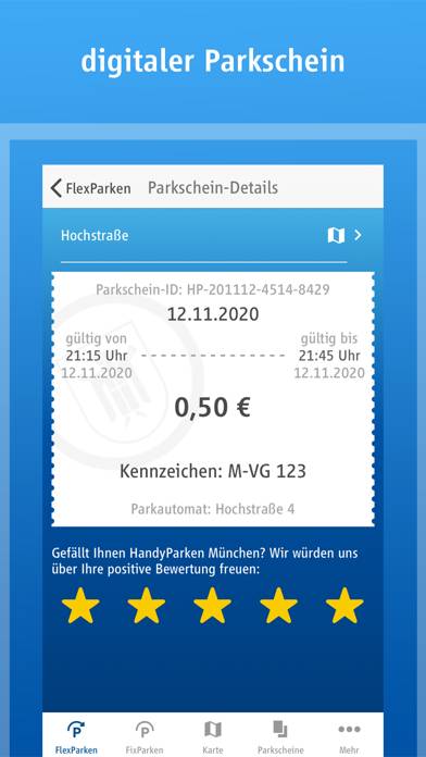 HandyParken München App-Screenshot #5