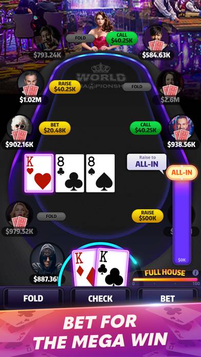 Mega Hit Poker: Texas Holdem App skärmdump #3