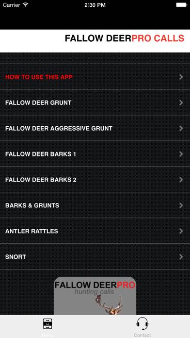 REAL Fallow Deer Calls Captura de pantalla de la aplicación #1