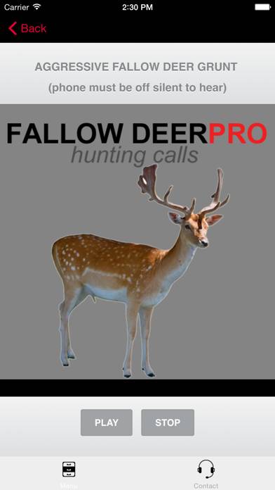 REAL Fallow Deer Calls Captura de pantalla de la aplicación #2