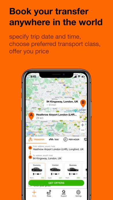 GetTransfer: Transfers & Rides App screenshot #1