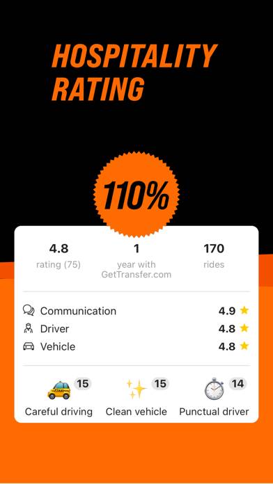 GetTransfer: Transfers & Rides App skärmdump #4