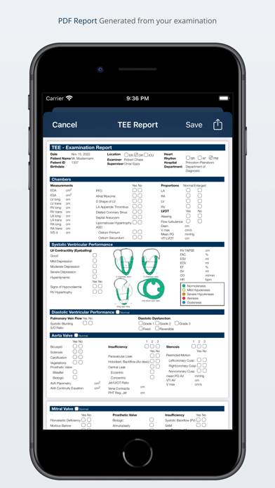 TEE Report App Schermata dell'app