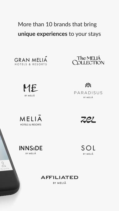 Meliá: Reserva hotel y resorts Captura de pantalla de la aplicación