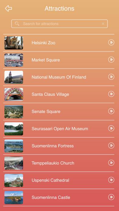 Helsinki Tourism Guide App screenshot